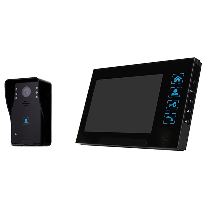 7-дюймовый домашний дверной звонок домофон разблокировка ночного видения
