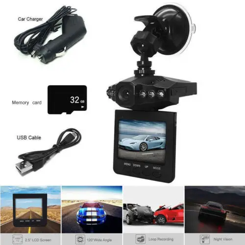 Автомобильный регистратор Mintiml вождения с 32g TF картой HD 1080P ночного