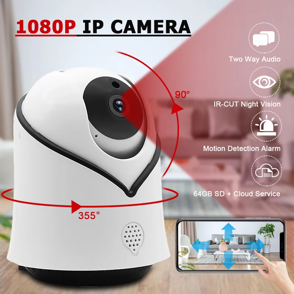 HD 1080 P домашняя охранная ip-камера двухсторонняя аудио Беспроводная мини-камера