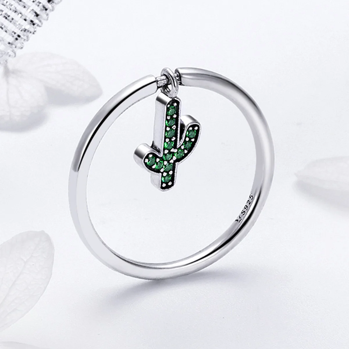 DALARAN 925 sterling silver youth charm personality green bird pendant bright eye light female matching match ring | Украшения и
