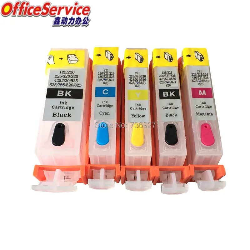 PGI525 CLI526 многоразовый чернильный картридж для Canon IP4850 IP4950 IX6550 MG5150 MG5250 MG5350 MX715 MX885 MX895