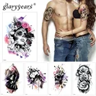 Наклейки для татуировок, 1 лист, цветные, поддельные татуировки, флеш, сексуальные, водонепроницаемые, маленькие, боди-арт, для мужчин и женщин, TH Link 13