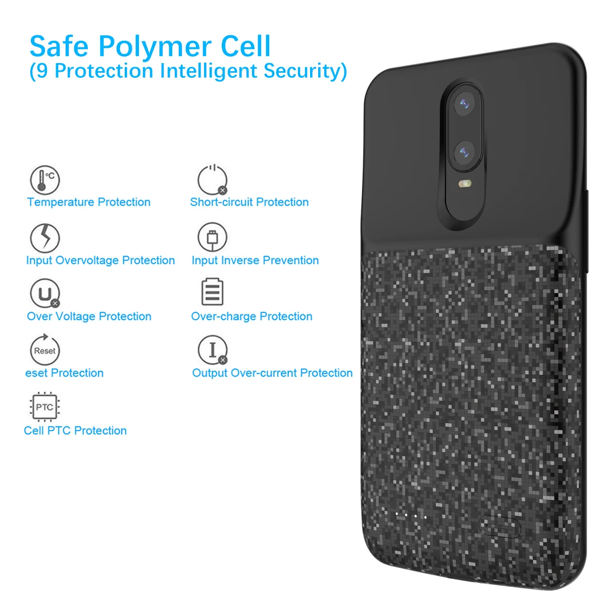 Для OPPO R17/R17 Pro Чехол 5200 мАч внешний резервный аккумулятор зарядное устройство