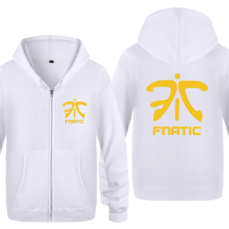 Лига Легенд S8 финал одежда команда Fnatic игровая форма с длинными рукавами Мода