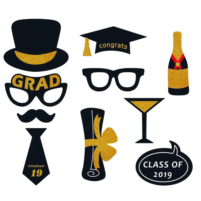 11 шт. реквизит для выпускного вечера бумажные декоративные фоторамки 2019 | Дом и