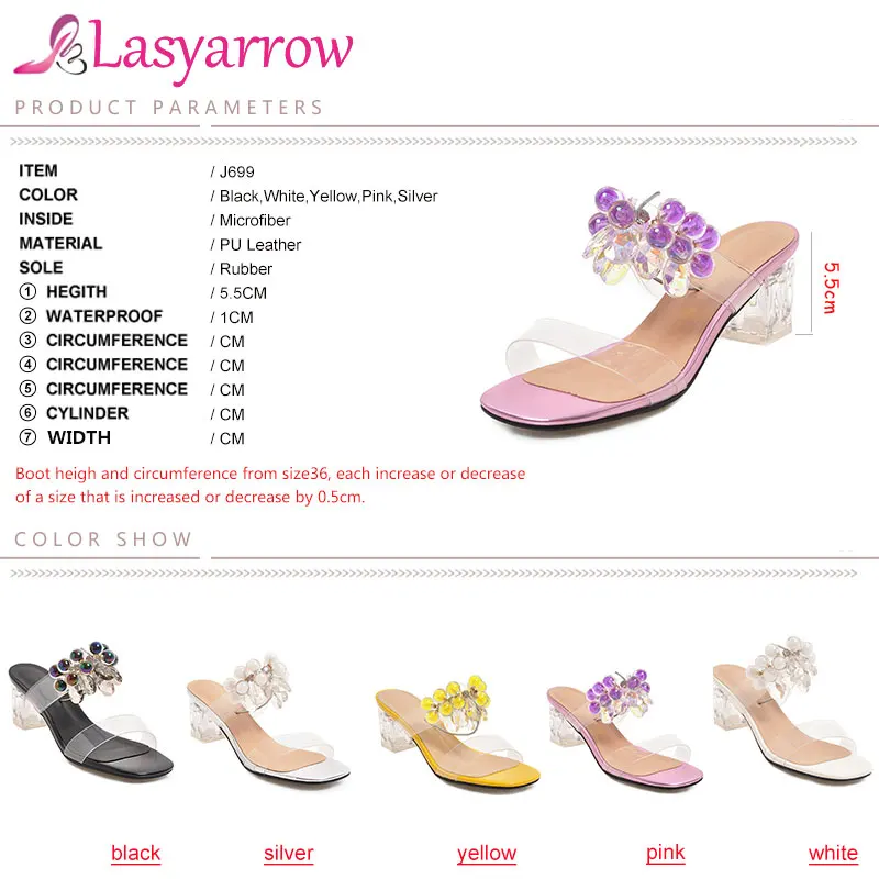 Lasyarrow/прозрачные Босоножки с открытым носком женские прозрачные шлепанцы на