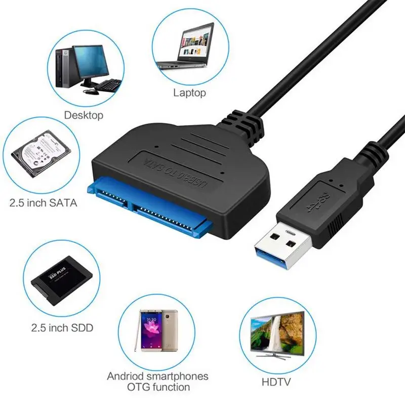 50 шт. Кабель-адаптер USB 2 5 к SATA III | Компьютеры и офис