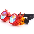 Очки-калейдоскопы для мужчин и женщин, солнцезащитные очки в стиле стимпанк, готический голографический Рив, праздничные женские и мужские очки для косплея и вечеринки