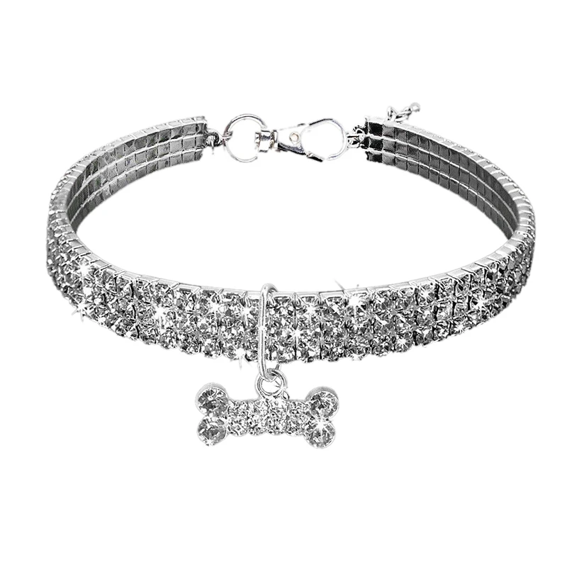 Стразы ошейник для собак Щенок Собака Чихуахуа ошейник Тяговый Пояс аксессуары для собак