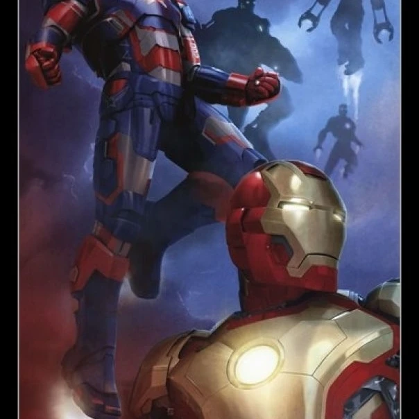 Marvel iron man 3 Patriot ламинированный и Обрамленный плакат печать (24x36)|Таблички знаки| |