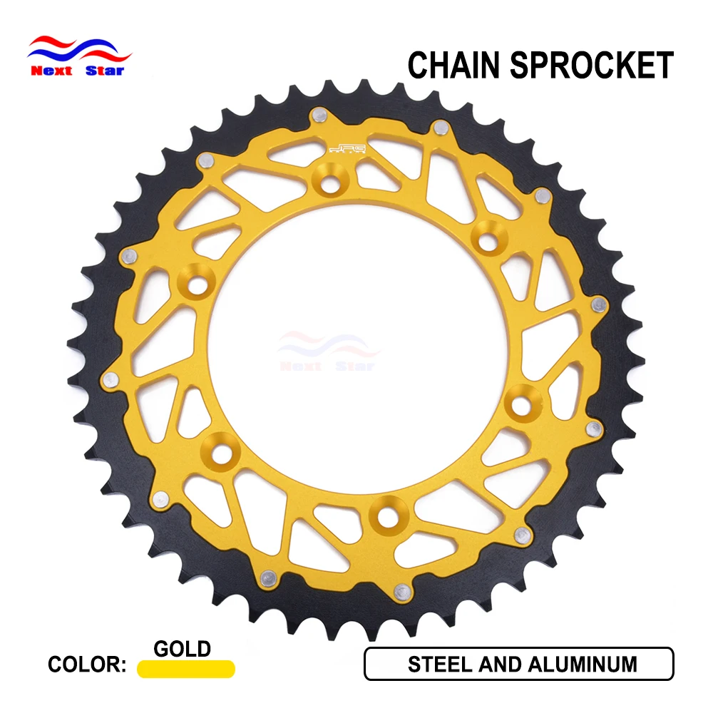 

Motorcycle 42T 47T 48T 49T 50T 51T Chain Sprocket For Suzuki TSR DR DR-Z RM RMX RM-Z RS 125 175 200 250 350 400E 400S 400SM 450Z