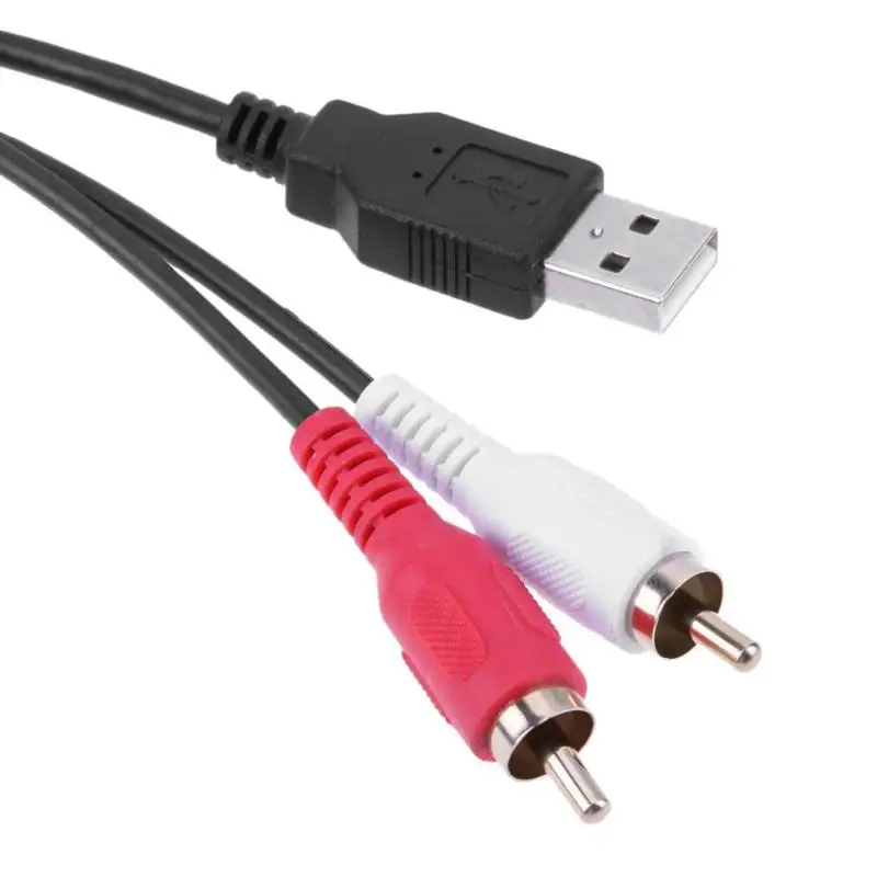2 м черная Автомобильная приборная панель флеш крепление USB AUX 2RCA разъем