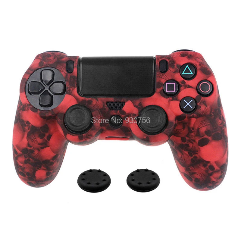 Камуфляжный контроллер резиновая ручка крышки силиконовый чехол для playstation 4 PS4 Pro