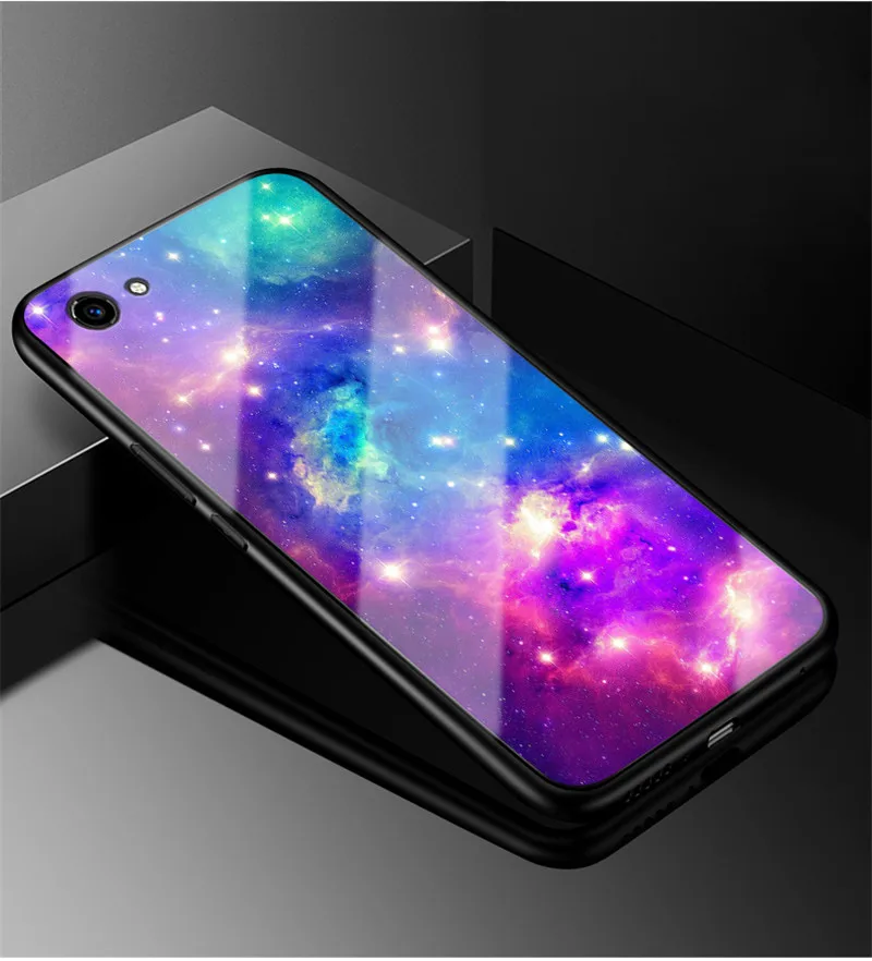 Чехол для Vivo Y91C V17 S1 Y17 роскошный стеклянный ЧЕХОЛ ДЛЯ Y81 чехол Y 81 1808 Y12 Y15