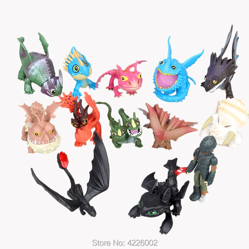 

How to Train Your Dragon 3 Action Figures Night Fury Toothless Anime Model Hiccup Cartoon Figurines Dolls Kids Toys for Children