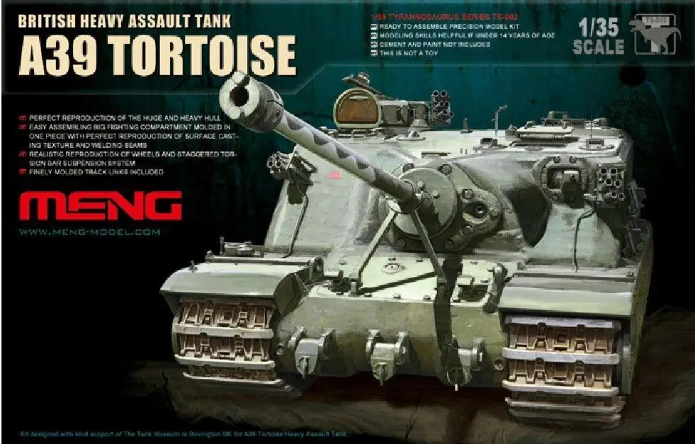Meng телефон модели 1/35 яркий тяжелый штурмовой танк A39 ЧЕРЕПАХА|Наборы для сборки