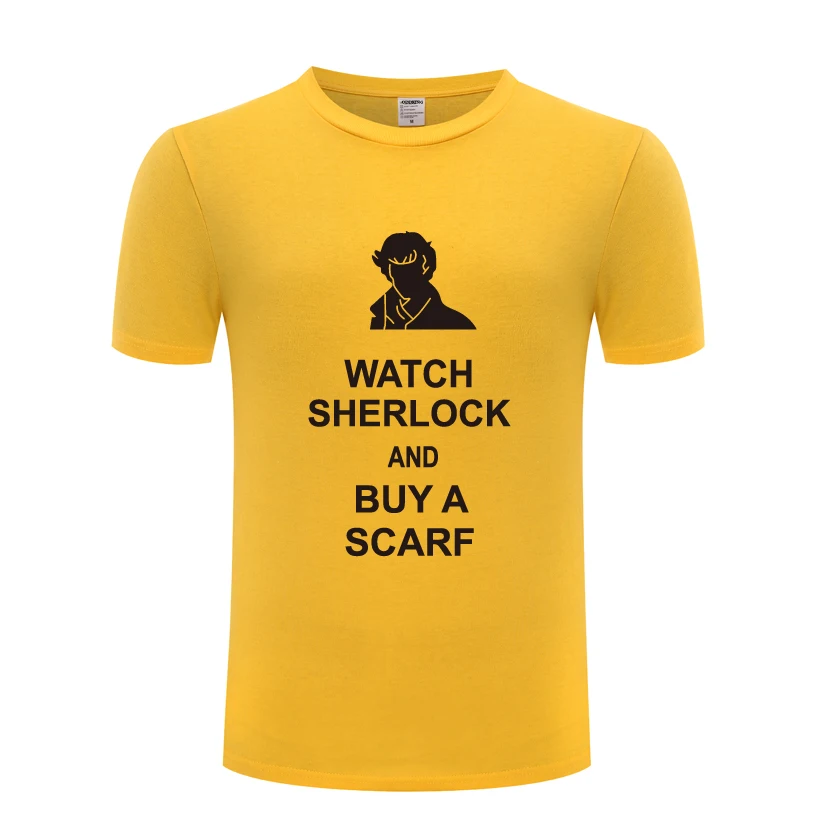 Sherlock Holmes Mens Men T Shirt Tshirt 2018 New Short Sleeve O Neck Cotton Casual T-shirt Top Tee | Мужская одежда