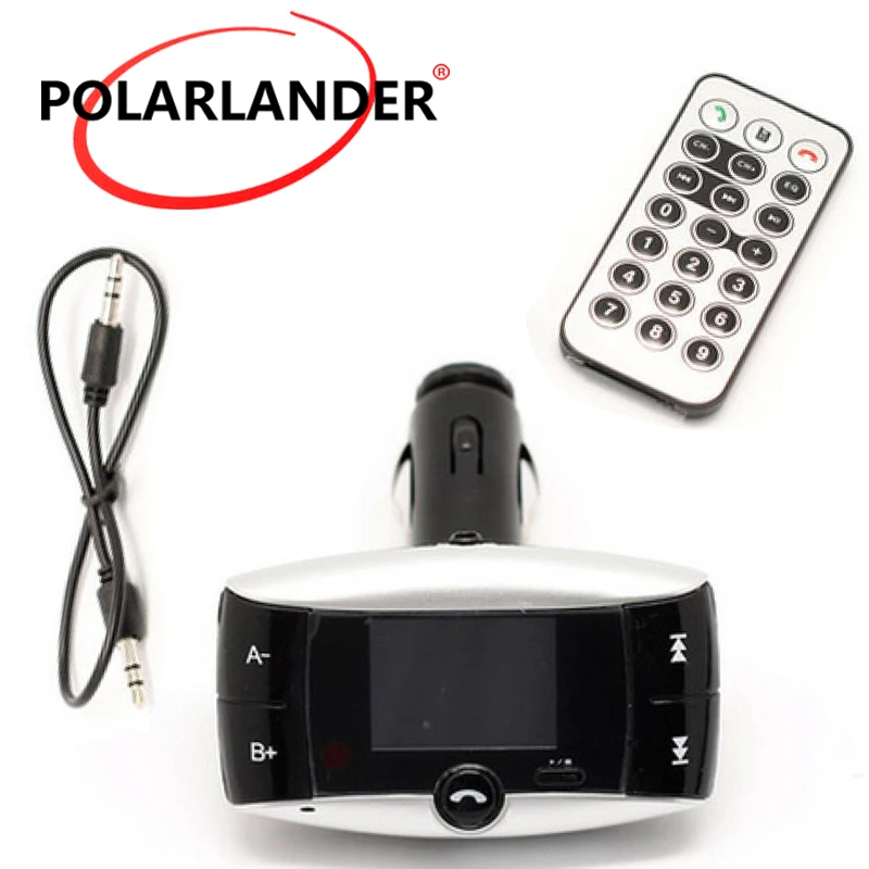 Car MP3 Player BluetoothHandsfree FM Transmitter HD Loosless + LCD Screen Support TF Slot With Remote Control | Автомобили и