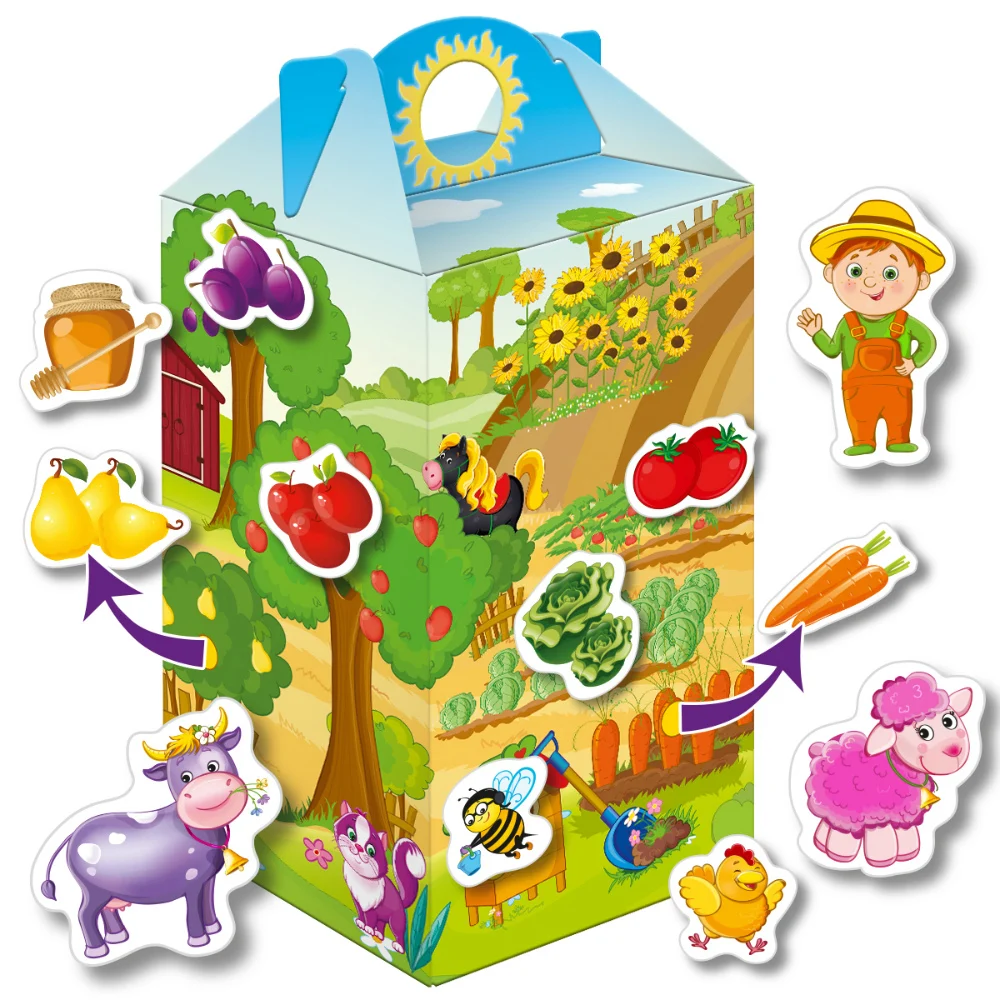 Игра с липучками Vladi Toys &quotЖиву на ферме&quot | Игрушки и хобби