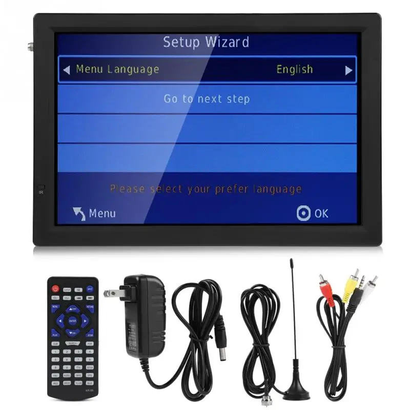 LEADSTAR 14 дюймов цифрового телевидения ATSC Портативный ТВ 1080P HD совместимому с HDMI