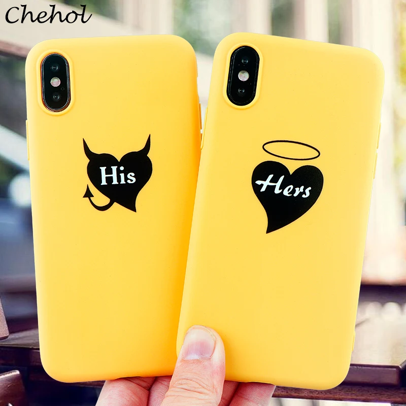 Couple Phone Cases for IPhone X XS MAX XR 8 7 6 S Plus Case Fashion Shell Soft Silicone Fitted Mobile Covers Accessories |