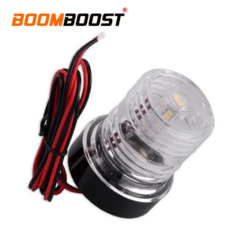 

Vessel Light Warming Lamp White LED Waterproof Car Roof 360 Degree Boat Navigation Anchor Light 6000K 12V ABS 1 Pc 360 Degree