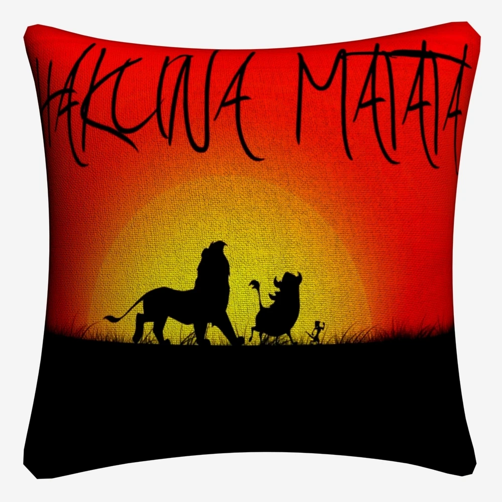 Чехол для подушки Hakuna Matata в виде короля Лев 45x45 см дивана домашний декор