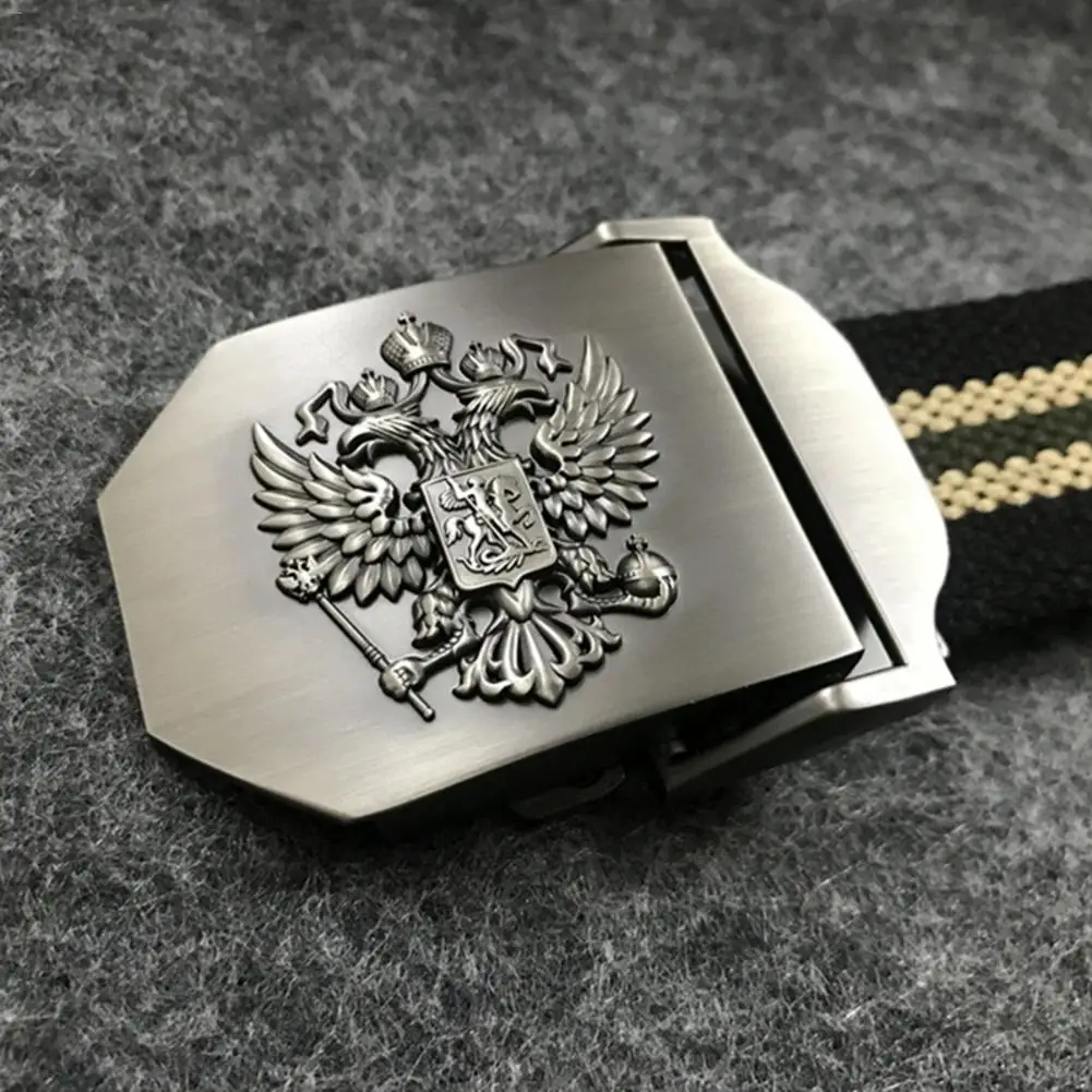 Унисекс русский Национальный Эмблема Ремень из ткани Открытый военный утолщение