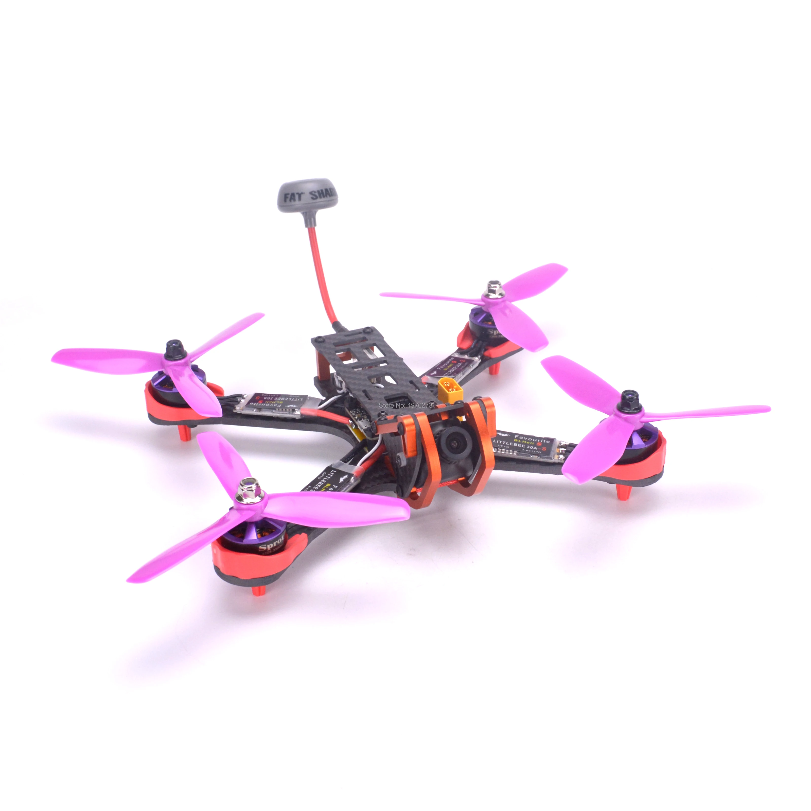 Хамелеон 220 мм FPV рамка Квадрокоптер комплект 2205 2300kv двигатель Littlebee 30A BLHeli s ESC Fatshark
