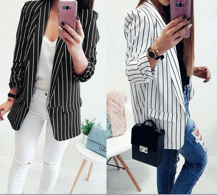 

Womens Striped Casual Tops Shirt Loose Fashion Blouse Clothes