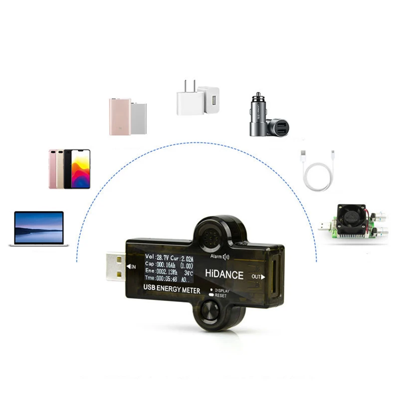 USB3.0 тестер DC Цифровой вольтметр Ток Напряжение цветной измеритель Вольт