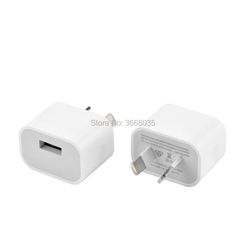 10 шт. высокое качество белый 5 В 2 А вилка AU USB настенное зарядное устройство