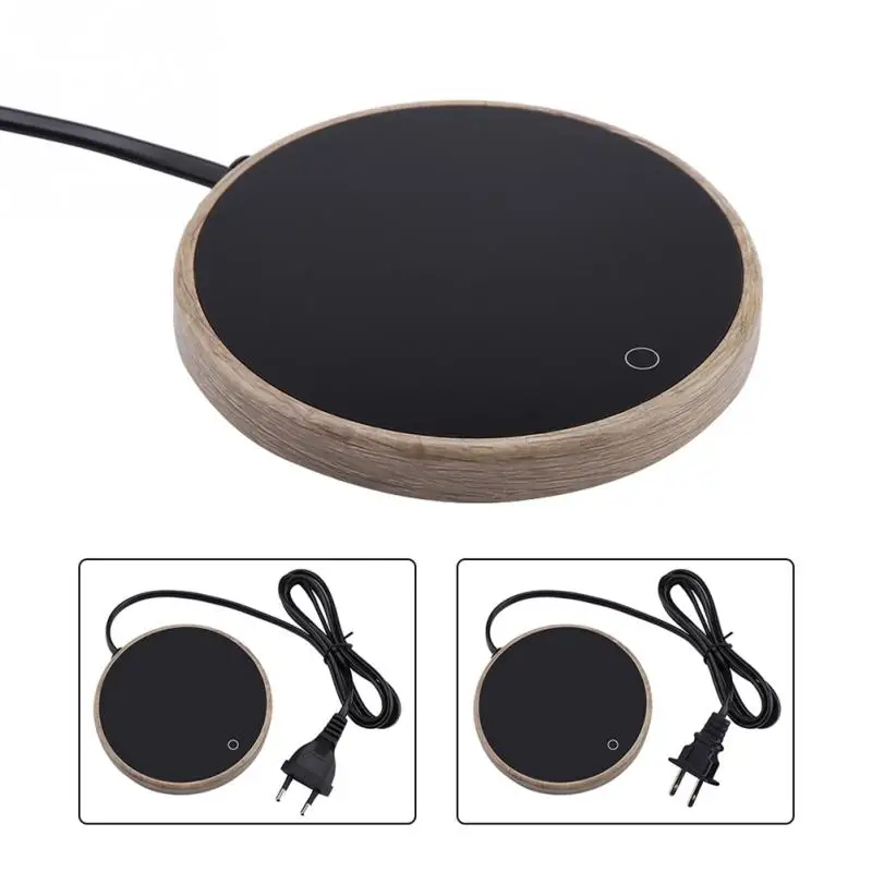 Электрическая кружка для кофе с древесным зерном грелка подогреватель кружки