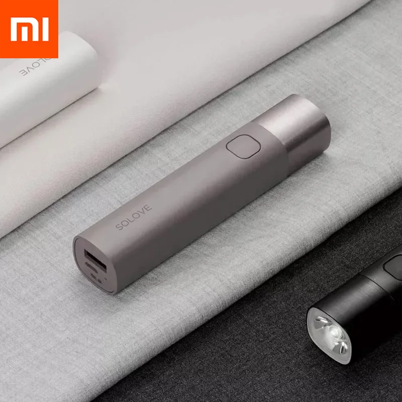 Оригинальный внешний аккумулятор Xiaomi SOLOVE 3000 мАч USB Внешняя аккумуляторная