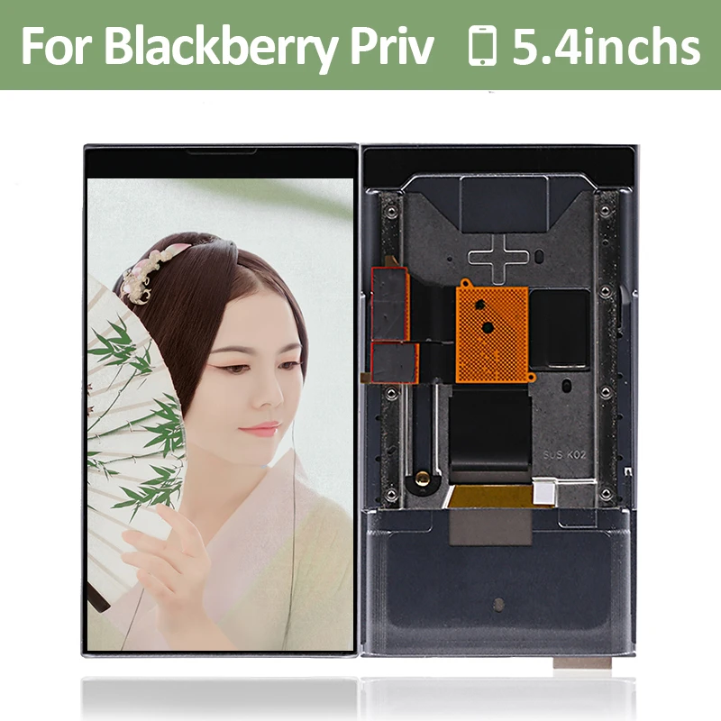 Для Blackberry Priv ЖК-дисплей с кодирующий преобразователь сенсорного экрана в сборе