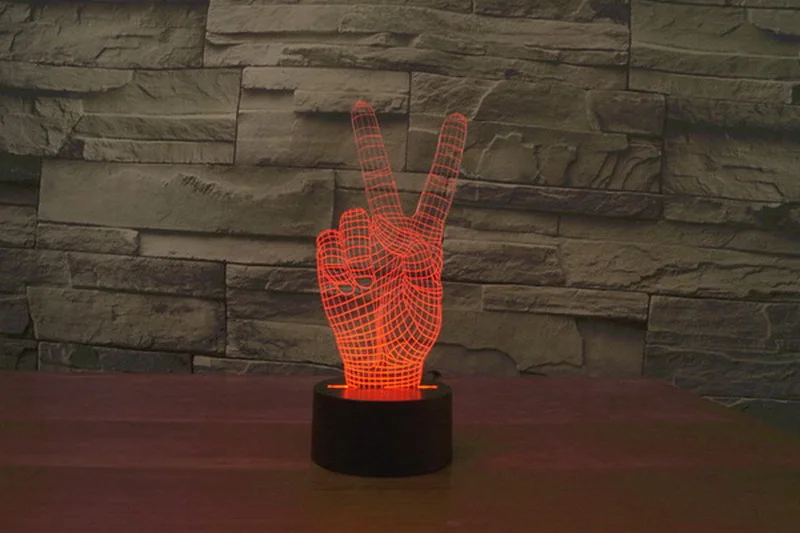Подарок декоративная лампа победа новая 3D огни международная торговля цветной