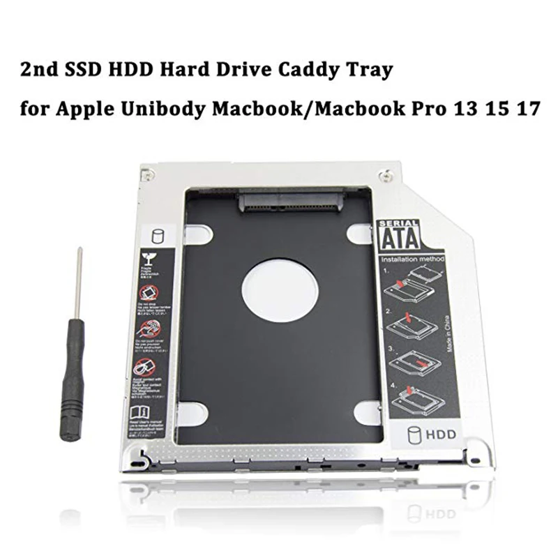 Лоток для жесткого диска 9 5 мм Универсальный SATA 2-й HDD HD SSD корпус чехол лоток