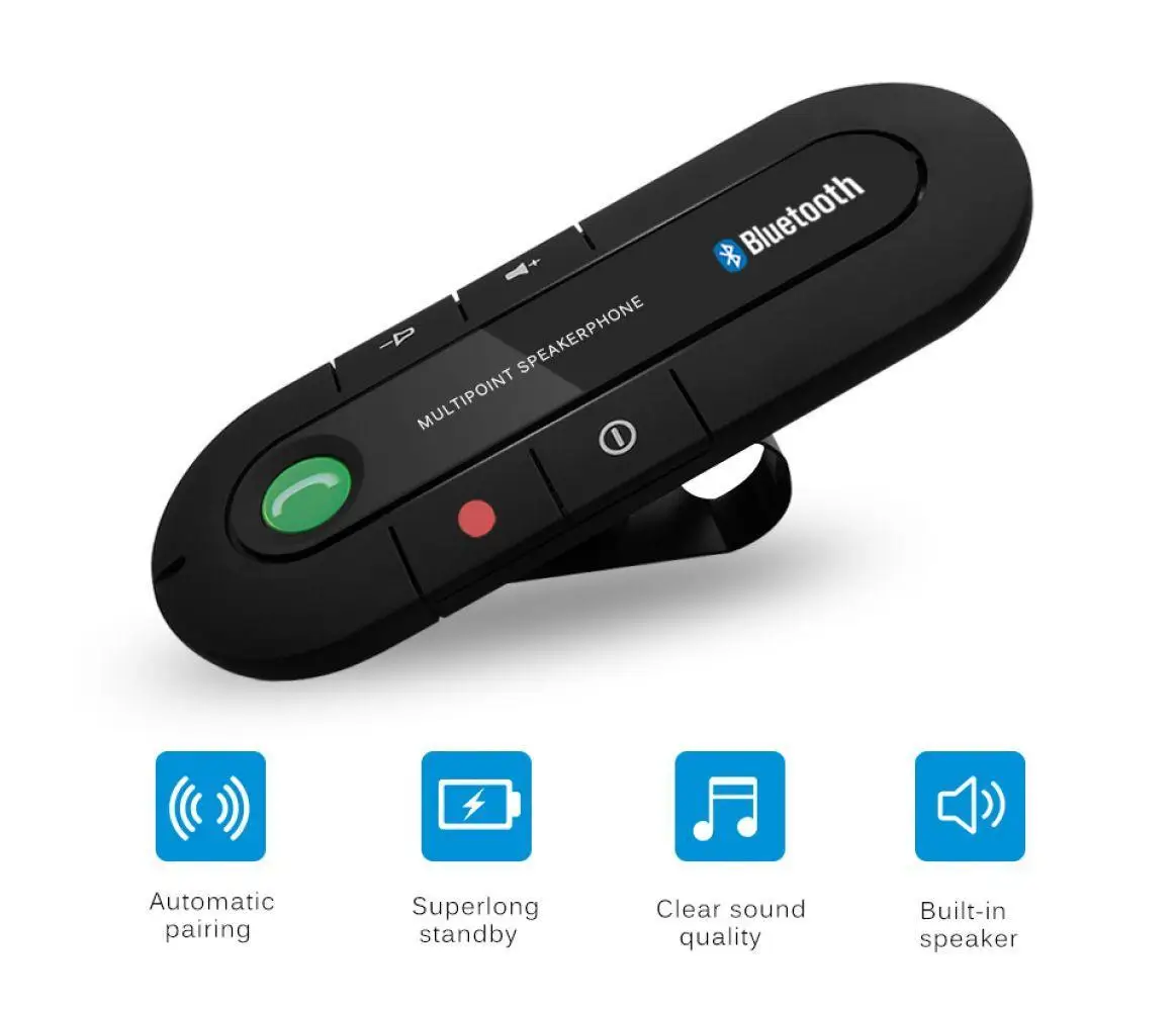 ANLUD Bluetooth громкой связи автомобильный комплект беспроводной спикер телефон MP3