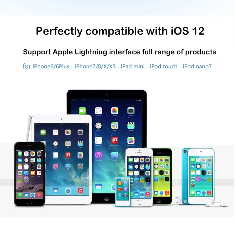 WOPOW кабель для быстрой зарядки iPhone iPad Mini iPod Lighting на usb шнур освещения 1 м зарядного