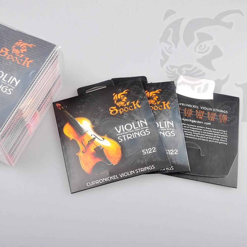 Веревки для скрипки Spock из никеля и серебра с сердечником нержавеющей стали