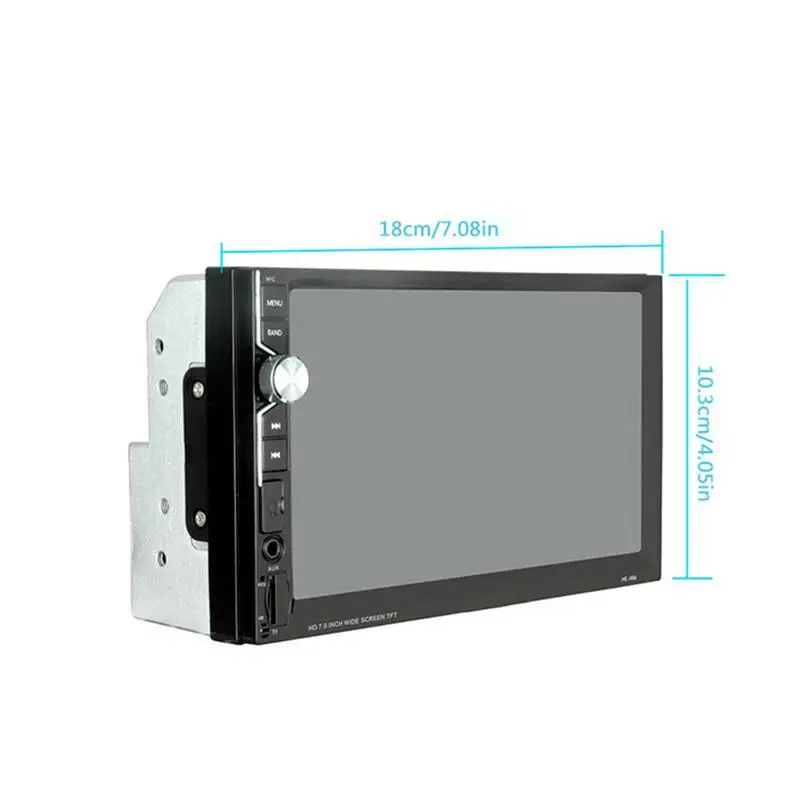 7&quot Bluetooth Car MP5 Player HandsFree Dual Ingot Mp3 Card Machine Mirror Link With Microphone Rear View HD Infrared Camera | Автомобили