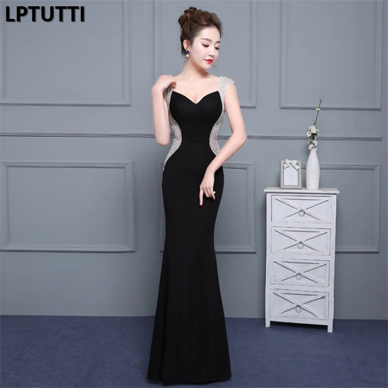 LPTUTTI Crystal New For Women Elegant Date Ceremony Party Prom Gown Formal Gala Events Luxury Long Evening Dresses | Свадьбы и