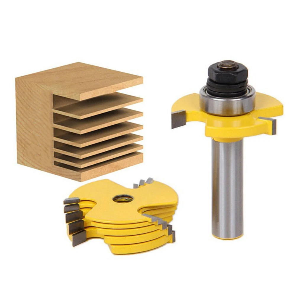 2 шт. регулируемый 3 крыла слот резак фрезы деревообрабатывающий инструмент для