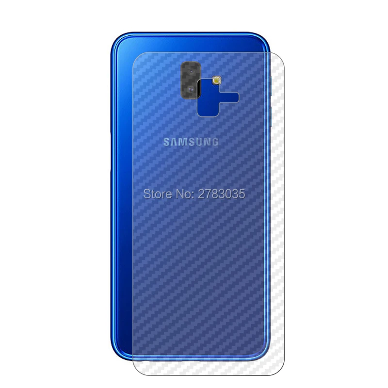 Для Samsung Galaxy J6 Plus 6 0 дюйма 1 комплект = мягкая задняя пленка из углеродного волокна +