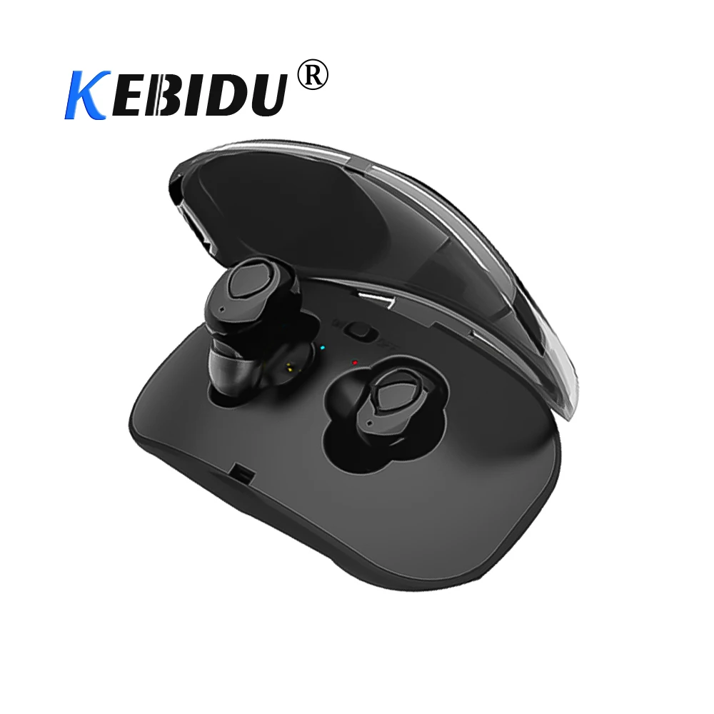 Беспроводные Bluetooth наушники KEBIDU X18S вкладыши громкой связи гарнитура спортивные с