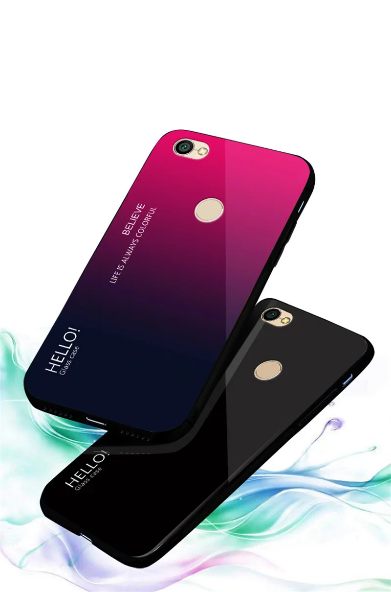 Чехол для Xiaomi Redmi Note 5A Pro Note5A из закаленного стекла с градиентом|Бамперы| |