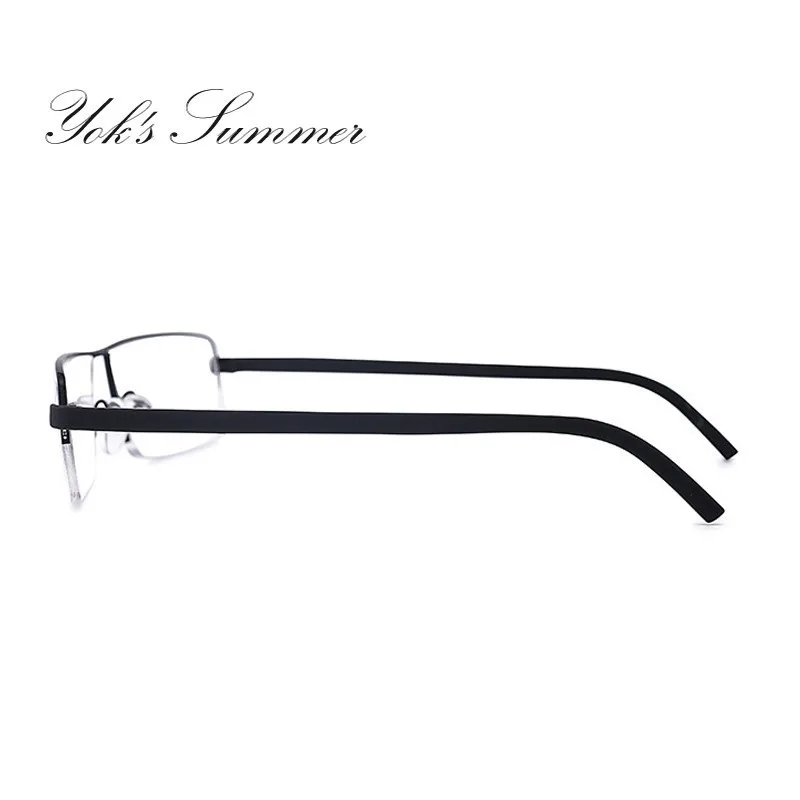 Мужские очки для чтения в полуоправе YOK'S TR90 прямоугольные сверхлегкие бизнес