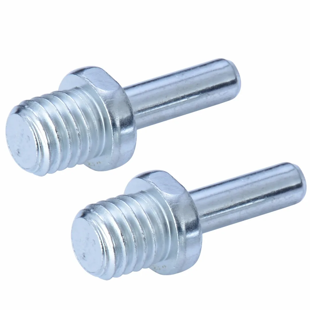 

2Pcs Stainless Steel M14 Screw Spindle Drill Adapter Backing Pad Wire Brush Car Polish Wax Foam Sponge Pad Polisher Buffer
