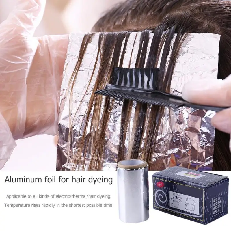 1 Roll Hairdressing Styling Tin Foils Tape Thicken Hair Salon Manicure Supplies Highlights Foil Gradient Modeling Tool | Красота и