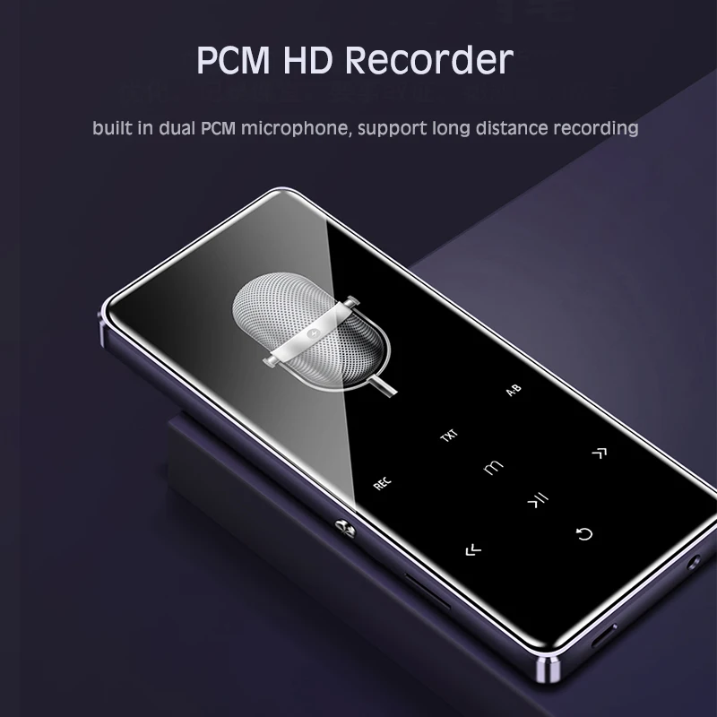 MECHEN S3 2 4 дюймов Портативный MP3 плеер bluetooth HiFi музыкальный 800 мАч без потерь fm радио